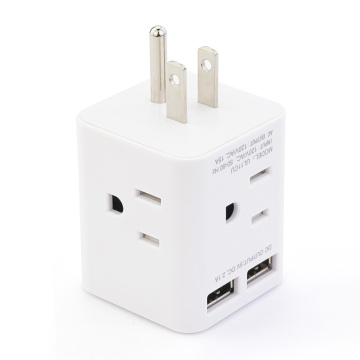 Wonplug 3 Prong Wall Tap Power Strip for Home and Office