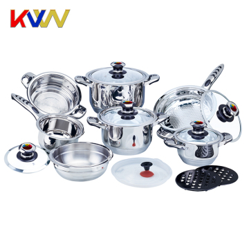 Memasak keluli tahan karat set dengan termometer - Kotak hadiah klasik 12pcs