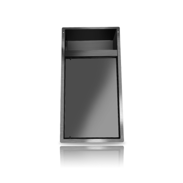 Matte Black Dual Tier Stainless Steel Wall Niche for Bathroom Renovation