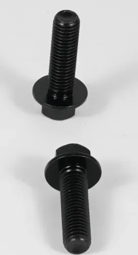Class 10.9 Carbon Steel Black M10x1.5 Flange Hex Bolt