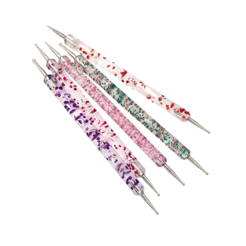 5 Pcs Metal Rhinestone Glitter Handle Picker Diamond Head Nail Art Tools