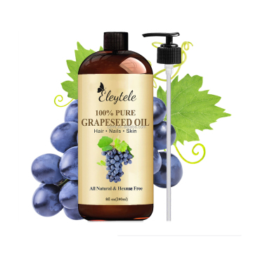 Wholesale Organic Cold Pressed 100% Pure Grape Seed Oil for Skin, Hair & Face Care