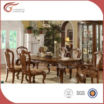 French antique wood dining table and chair A12