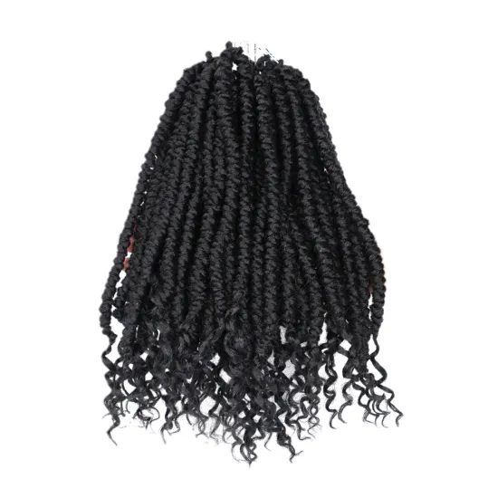 Hot Selling Pre Stretch Beauty Fashion Hair Cheap Natural Heat Resistant Extensions Spring Twist Hair Curly Ends