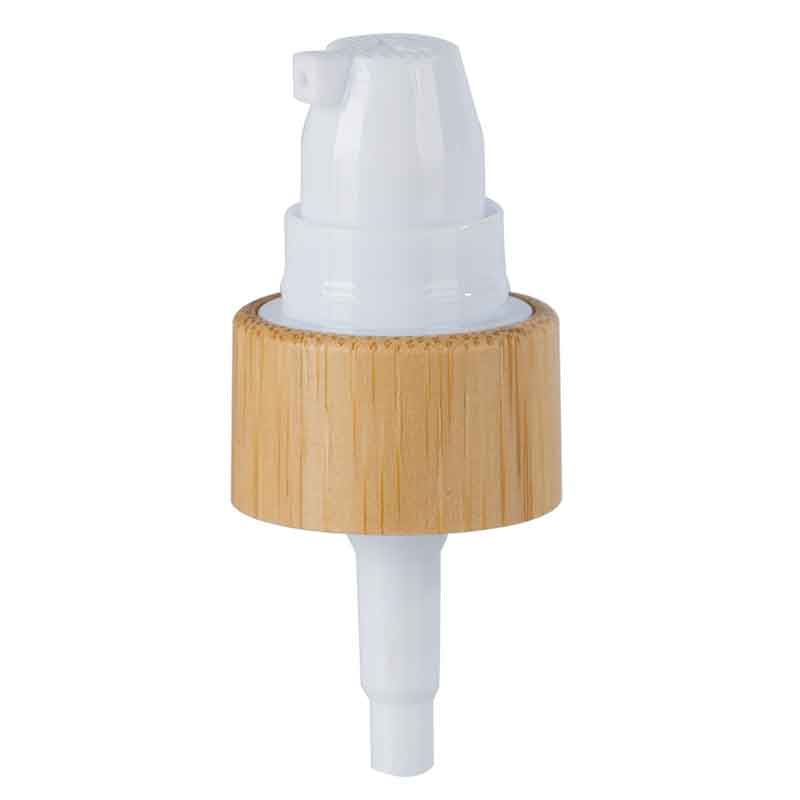 plastica pp 20/410 18/410 Trattamento siero cosmetico Bamboo Dosaggio pompa meccanica per la crema