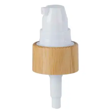 plastic PP 20/410 18/410 bamboo cosmetic serum treatment dosing pump mechanical for cream
