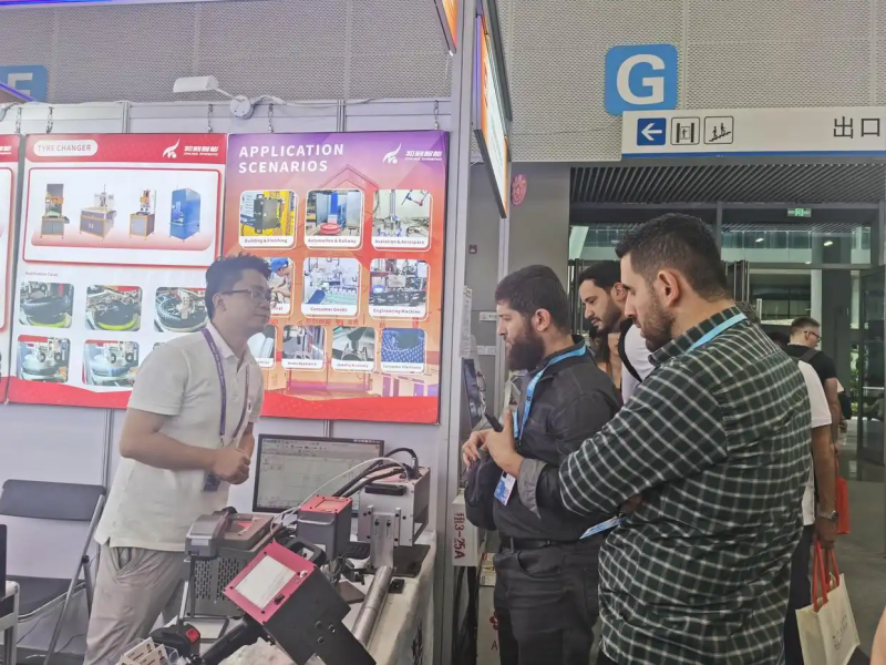 pulsed laser cleaning machine at the fair