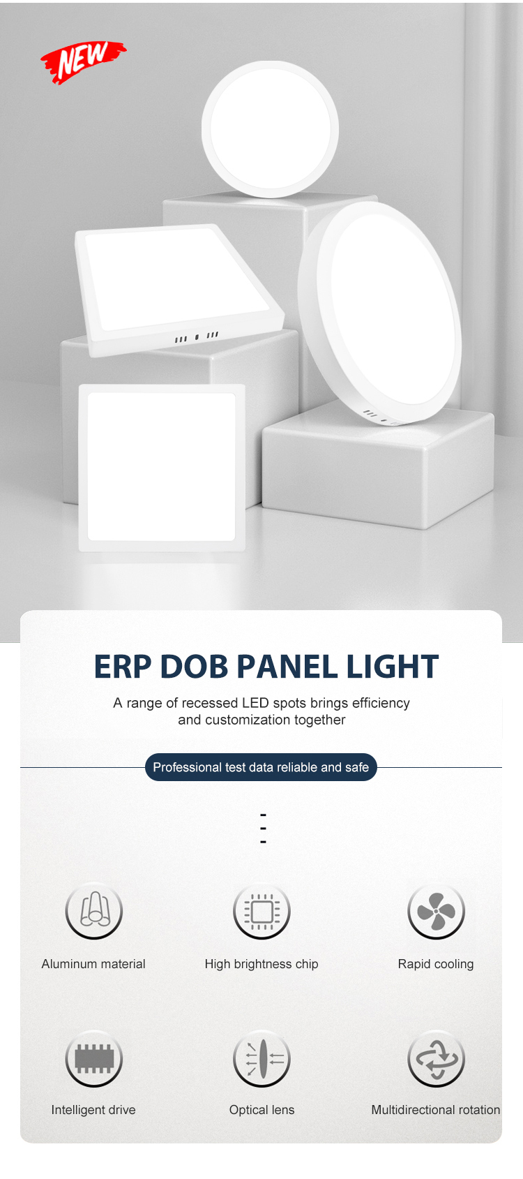 Modern LED Panel Light Fixture