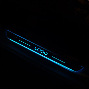 Customizable LED Car Welcome Light Pedal Door Sill Plate