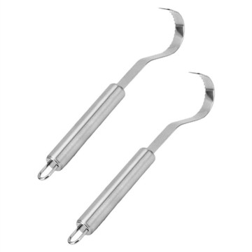 Stainless Steel Silver Coconut Butter and Chocolate Chip Scraper for Kitchen - Hot Sell Item