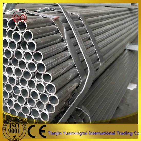 black iron galvanized round shape steel pipe China supplier