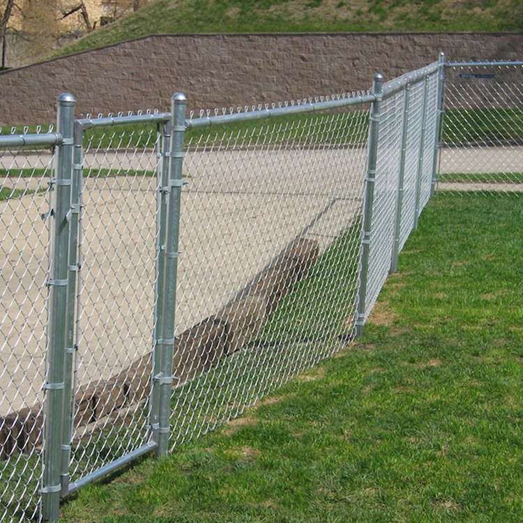 decorative chain link fence for green field protection