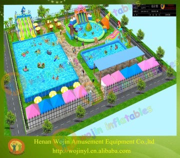 inflatable commercial water park&inflatable floating water park