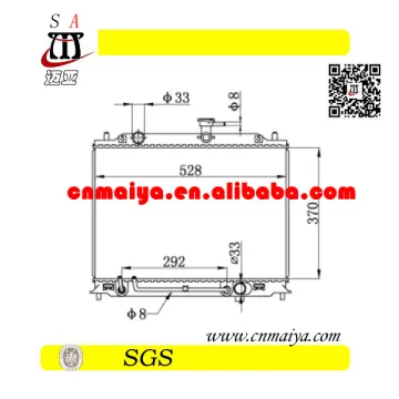 25310-1E300/1E350 auto radiator fit for 1.5CRDi
