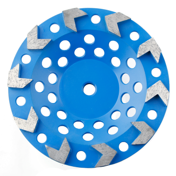 OUDO Customized 7inch Arrow Segments Diamond Grinding Cup Wheel