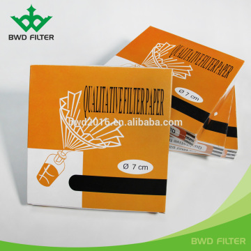 Supply good quality 11cm lab qualitative paper filters