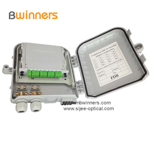 1x8 PLC Splitter Outdoor Fiber Terminal Box