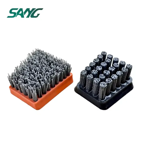 Frankfurt Type Diamond Antique Brush Leather Brush Polishing Tools for Marble Stone Grinding