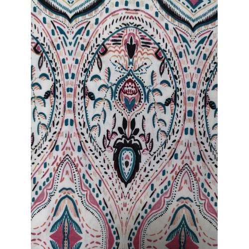 Etnisk design Rayon Voile 60S tryckt vävt tyg