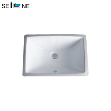 Rettangolare sotto bacino da banco in ceramica per la vanità del bagno lavandini sottostermo