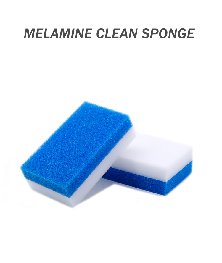 Compressed Magic Cleaning Sponge Pad with Scouring Pad