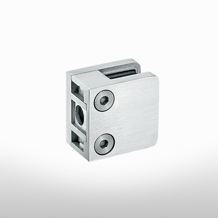 SVA-S048 كروم درج شرفة درابزين حامل مقاطع زجاجية