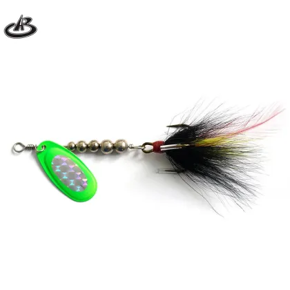 19g Spinner Bait, Musky Metal Spoon, Fishing Lure, Ocean Beach, Salt Water, Bucktail