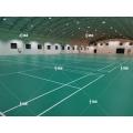 Goedkope draagbare badminton court vloer met pvc