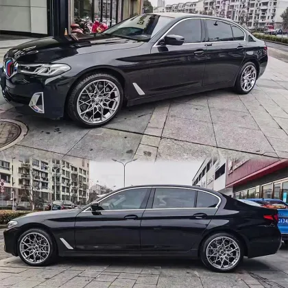 Silvery Bronze Gold Alloy Wheel 1 Piece Forged Car Wheels for BMW M2/M3/M340i & Audi Mercedes-Benz HRE Wheels F10