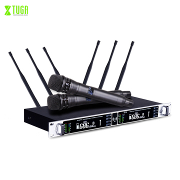 XTUGA G-26 True Diversity UHF Wireless Microphone System for Stage Performance