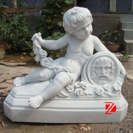 Garden stone angel statue