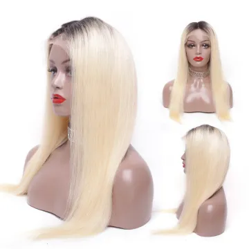 100% Human Hair 1b 613 13*6 Frontal Straight Human Hair Wig,  1b 613 Frontal Lace Front Wig Human Hair