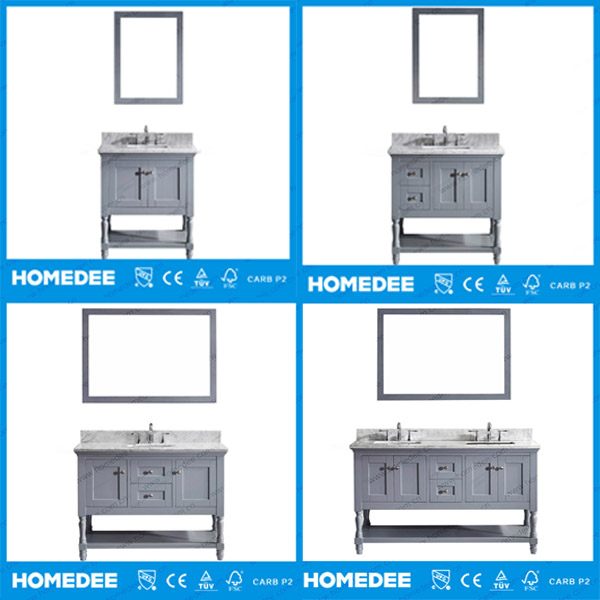 Homedee Modern Factory Directly Solid Wood Bathroom Cabinet