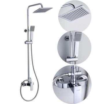 Ensemble de pommeau de douche à effet pluie chromé à économie d'eau en gros
