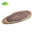 Placa de corte de madeira natural da acácia da fatia da árvore