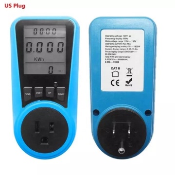 US/EU Plug AC Power Meter 230V 50Hz Digital Wattmeter Energy Monitor