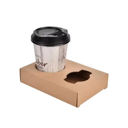 paper cup holder with 2 cups