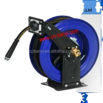 Steel Material Retractable Hose Reel for Water, Air, Fuel, and Diesel