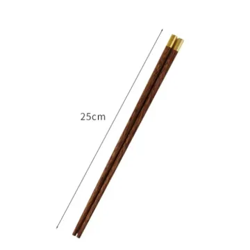 Set di bacchette in legno massello di wengè naturale di alta qualità