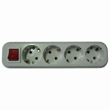 European power strip/extension socket