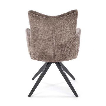 Thick cushion swivel dining chair for hotel use