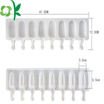 Mini 8 Cavities Silicone Ice Cream Pop Mold