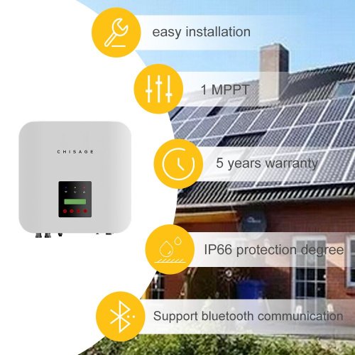 High Frequency On Grid Inverter on-grid Solar Inverter with High PV input Current Manufactory