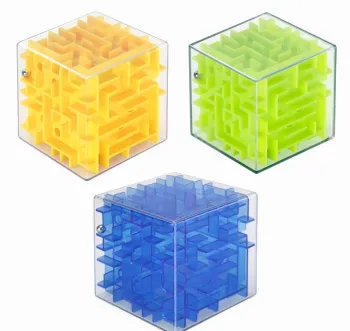 3D Maze of Rolling Beads Solid