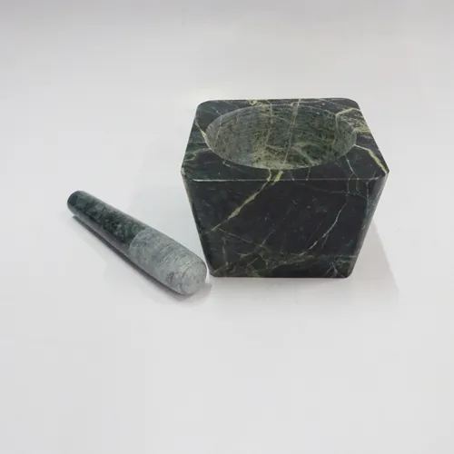 Green Marble Mortar and Pestle