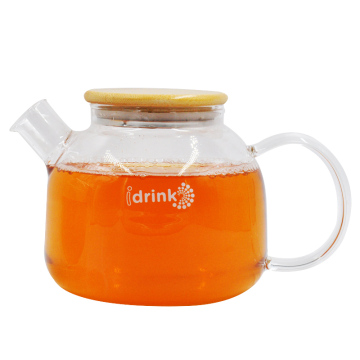 Dikke glazen theepot hoge temperatuur resistent roestvrijstalen filter thee infuser huishouden ketel