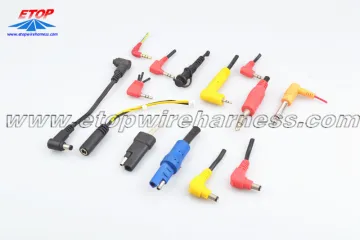 molded DC plug cable assembly
