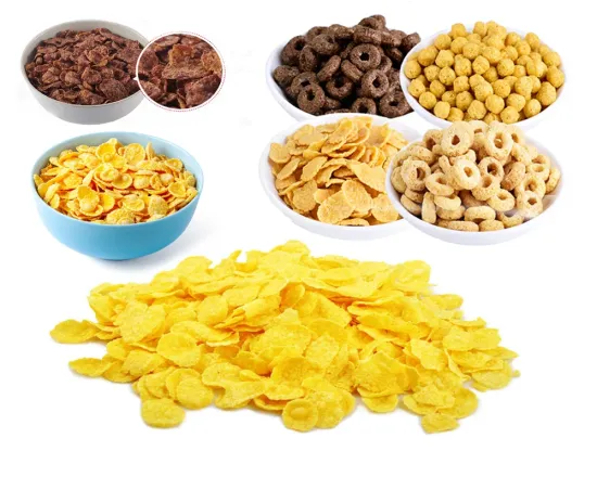 100kg/h Corn Flakes/Breakfast Cereals Snacks Processing Line
