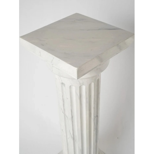 Classic Greek Marble Pedestal Column for Home Decor