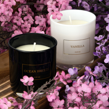 Luxurious Scented Soy Wax Smooth Glass Jar Candles